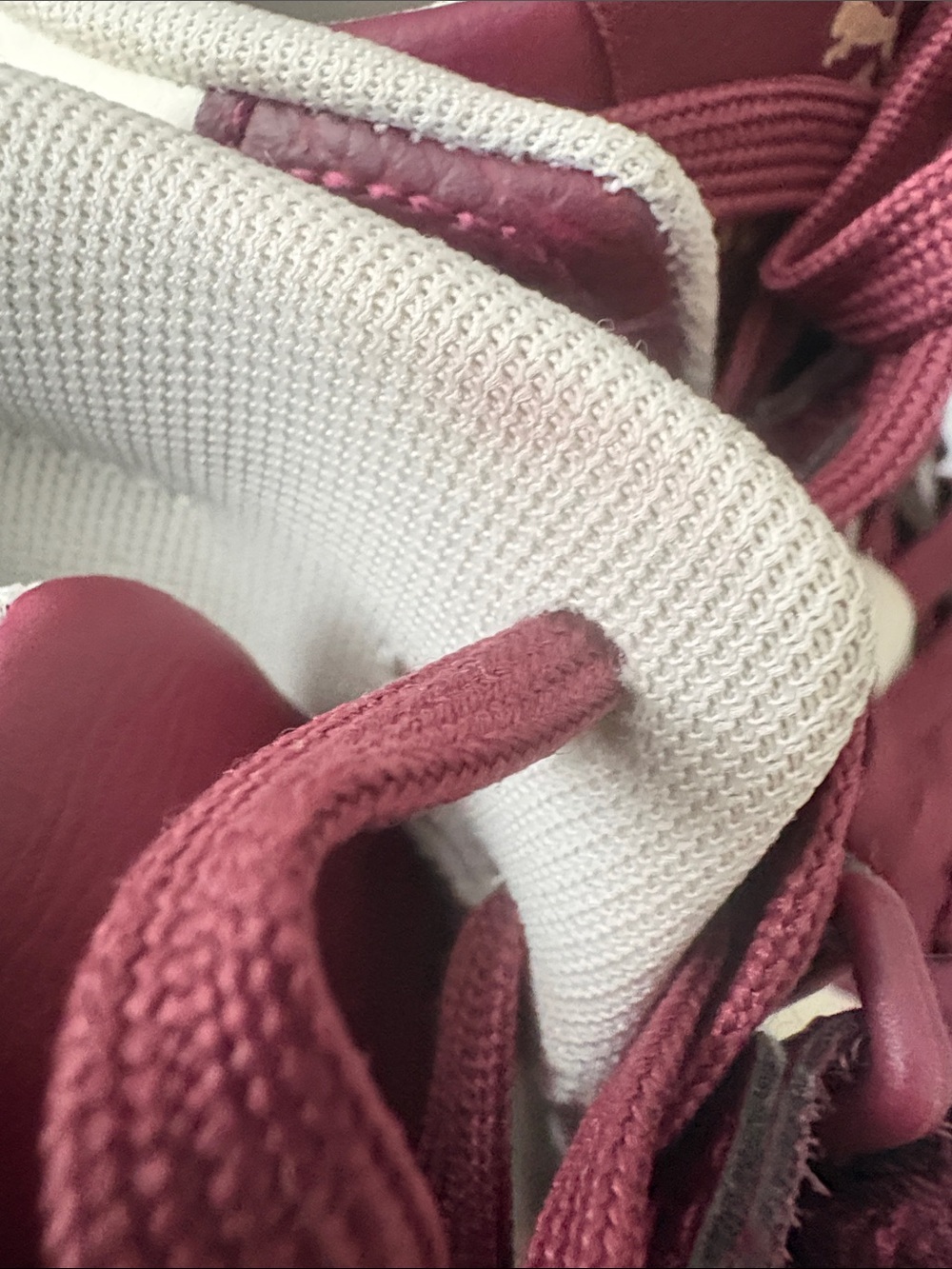 EUC Men’s Puma Rebound Layup High-Top Sneakers - Burgundy and White Size 9 - Picture 9 of 10